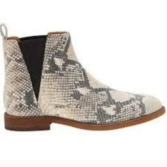 Lucky Brand leather Boot snake Haylia 7M new Chelsea boots - Picture 8 of 15